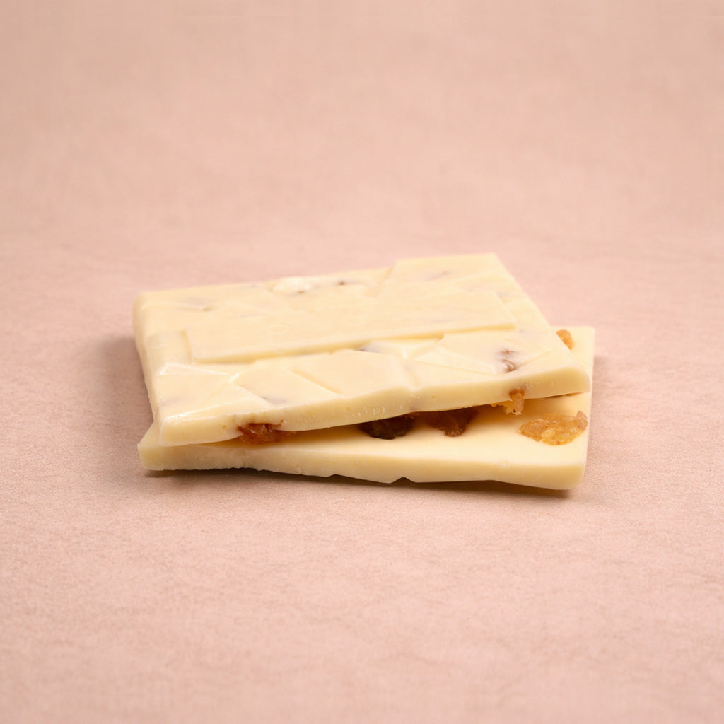 White Chocolate: Raisins & Toasted Rice Flakes
