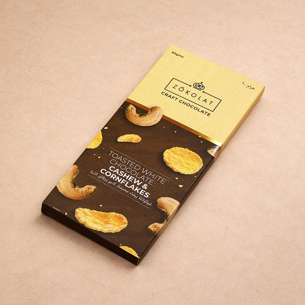 Toasted White Chocolate: Cashew Cornflakes