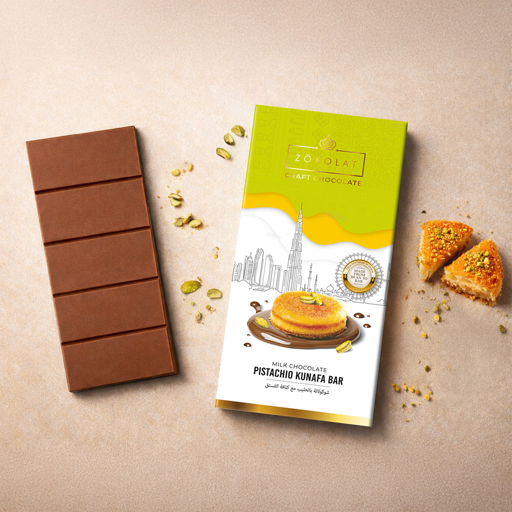 Milk Chocolate Pistachio Kunafa