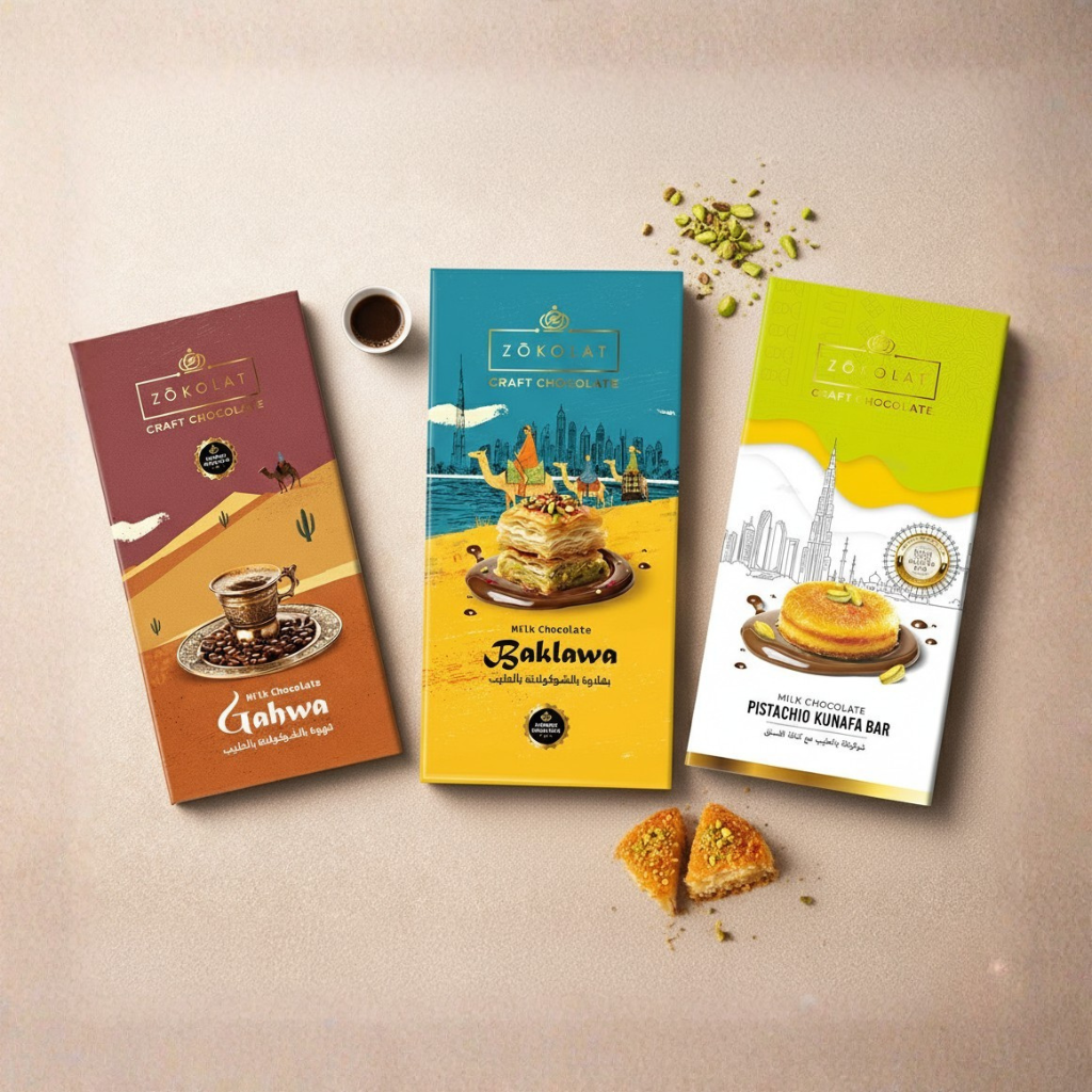 Pistachio Kunafa, Baklawa ,Ghawa Combo